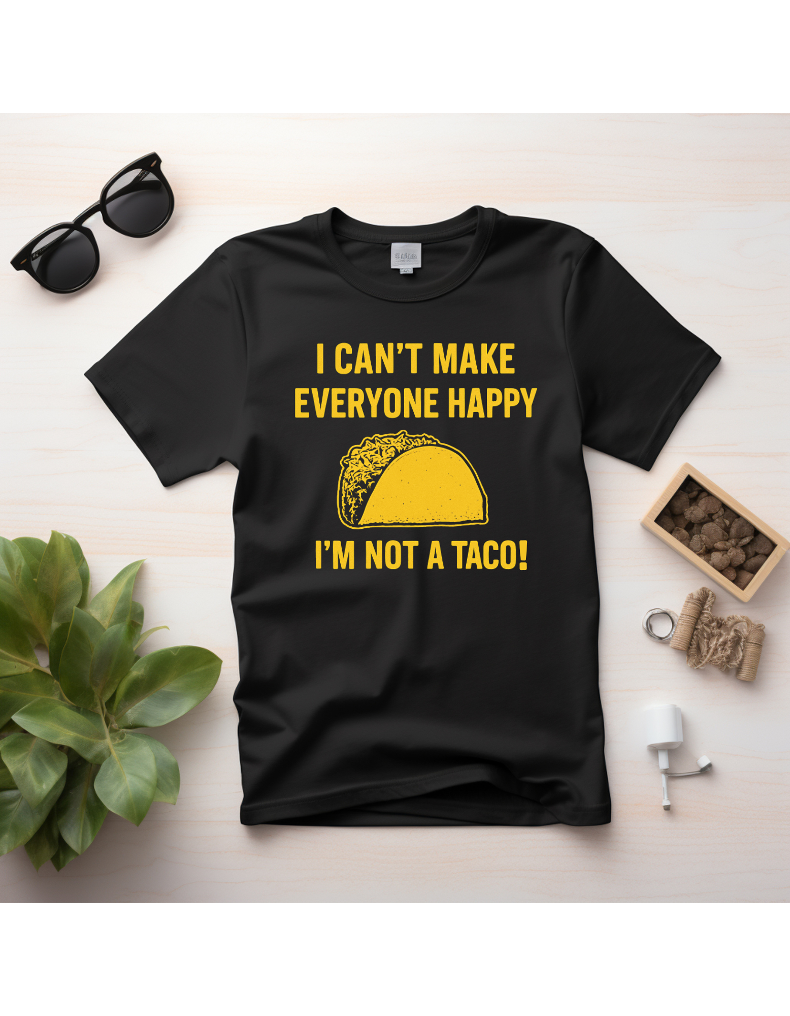 I’m Not a Taco” Funny Foodie T-Shirt | Bella+Canvas Triblend