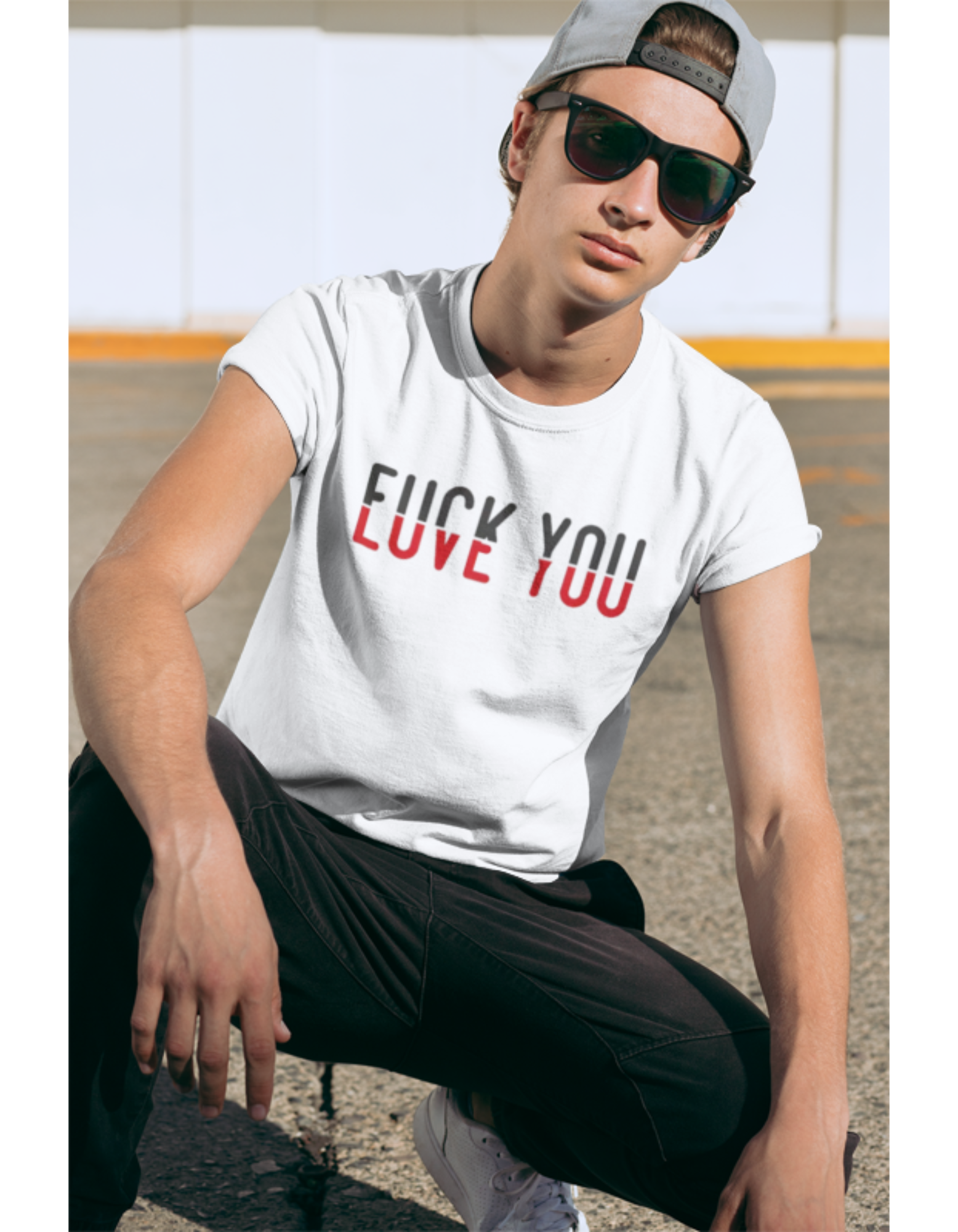 “Love You / F*ck You” Hidden Message Tee (Unisex)