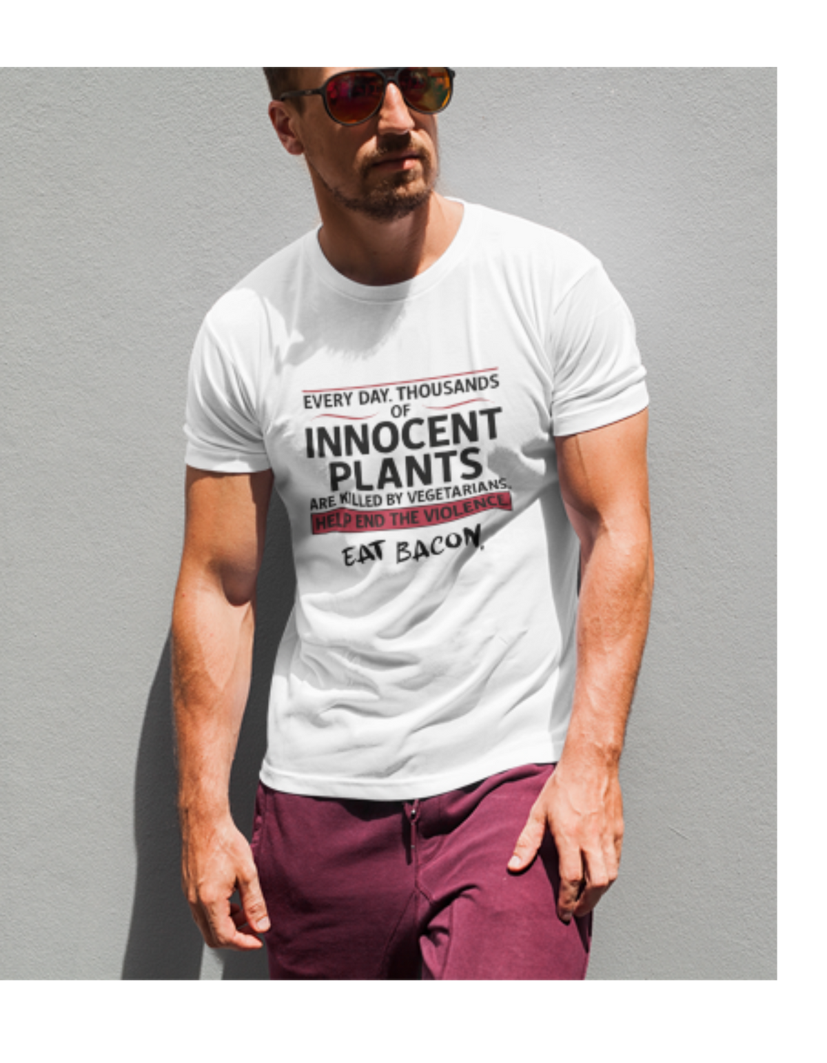 Innocent Plants – Eat Bacon Unisex T-Shirt