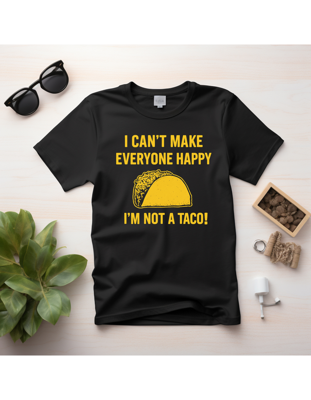 I’m Not a Taco” Funny Foodie T-Shirt | Bella+Canvas Triblend