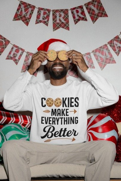 Cookies Make Everything Better Unisex premium crew neck sweatshirt