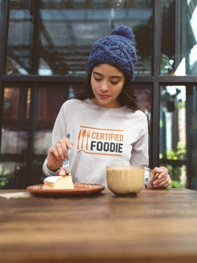 Certified Foodie Unisex premium crew neck sweatshirt