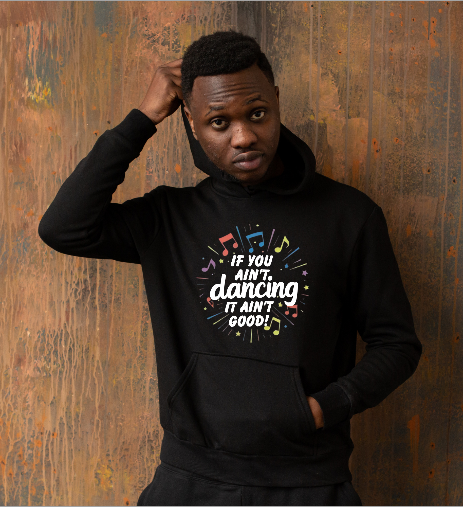 Dance Energy Sweatshirt – If You Ain’t Dancing It Ain’t Good!! (Music Notes Edition)