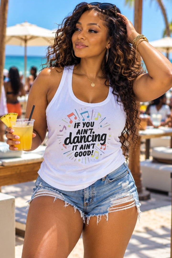 Dance Energy – If You Ain’t Dancing It Ain’t Good!! (Music Notes Edition)Unisex Tank Top